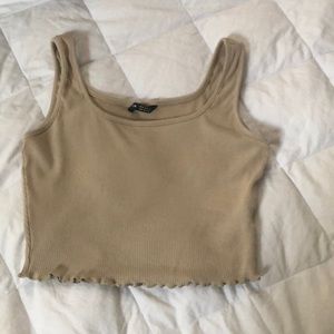 Tan crop top